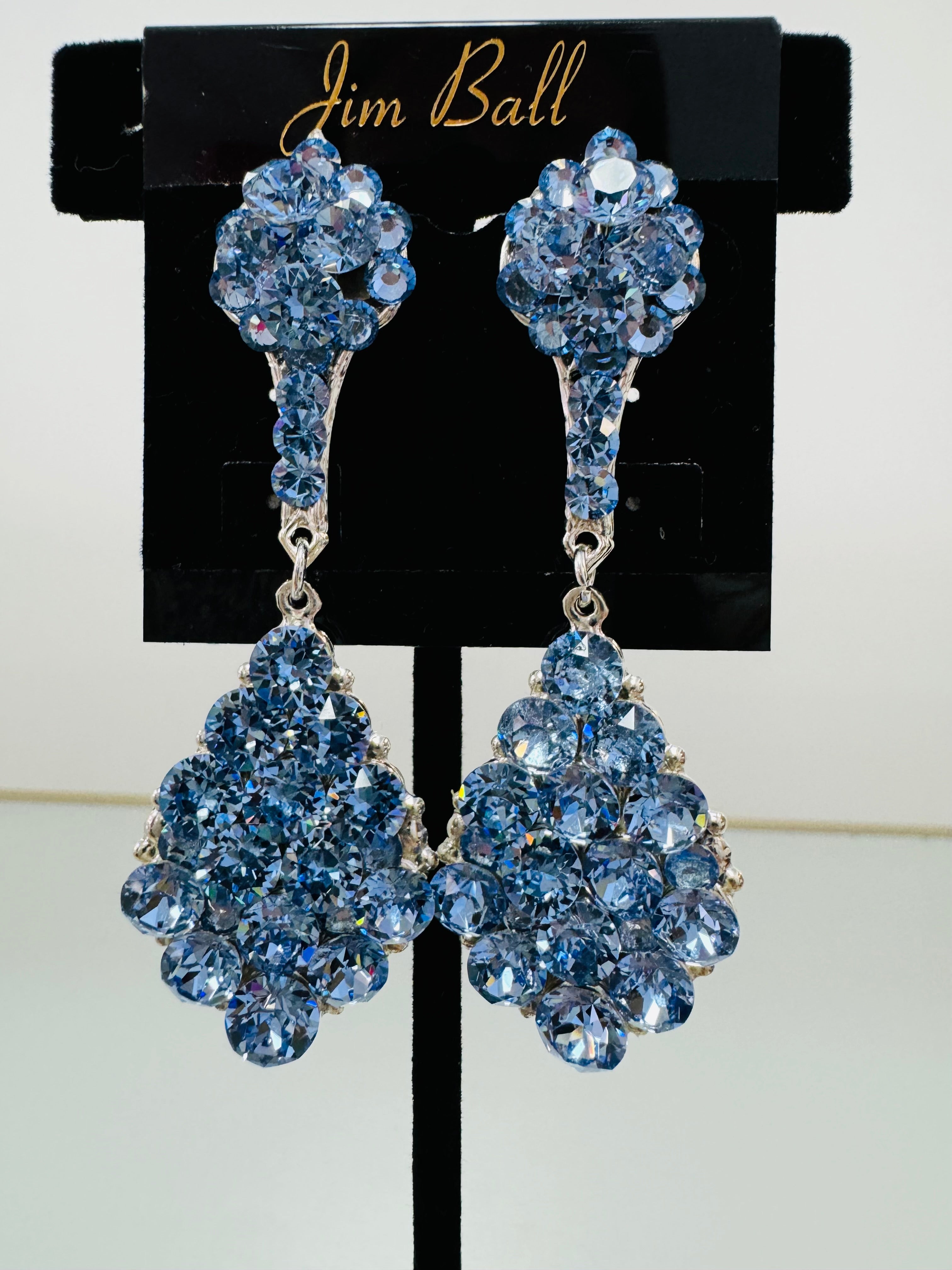 Jim Ball Earrings - Blue