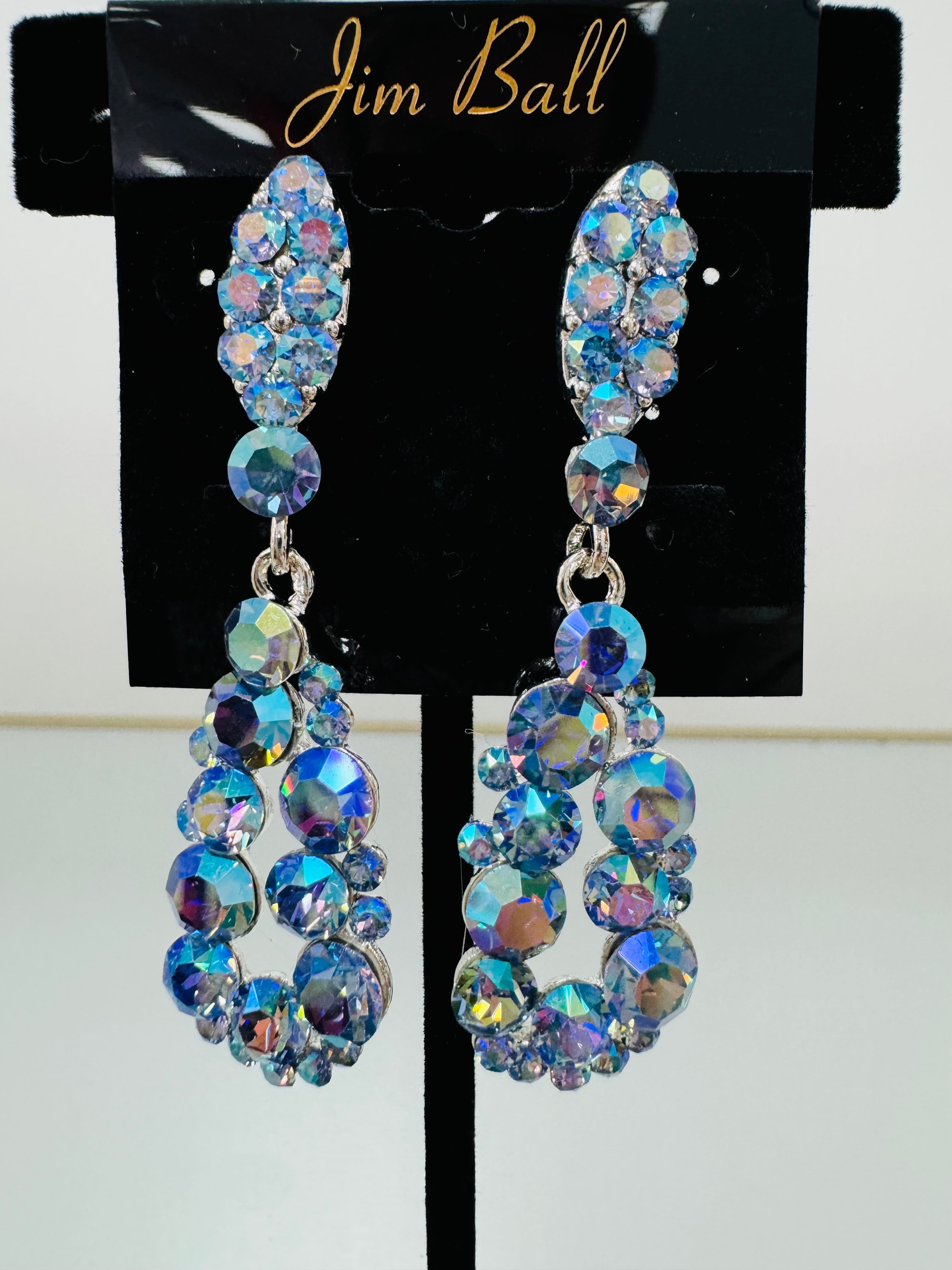 Jim Ball Earrings - Blue