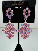 Jim Ball Earrings - Pink
