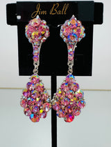 Jim Ball Earrings - Pink