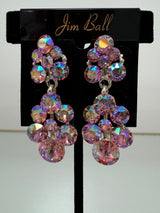 Jim Ball Earrings - Pink