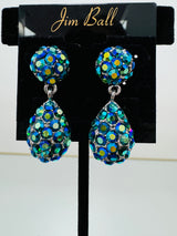 Jim Ball Earrings - Teal
