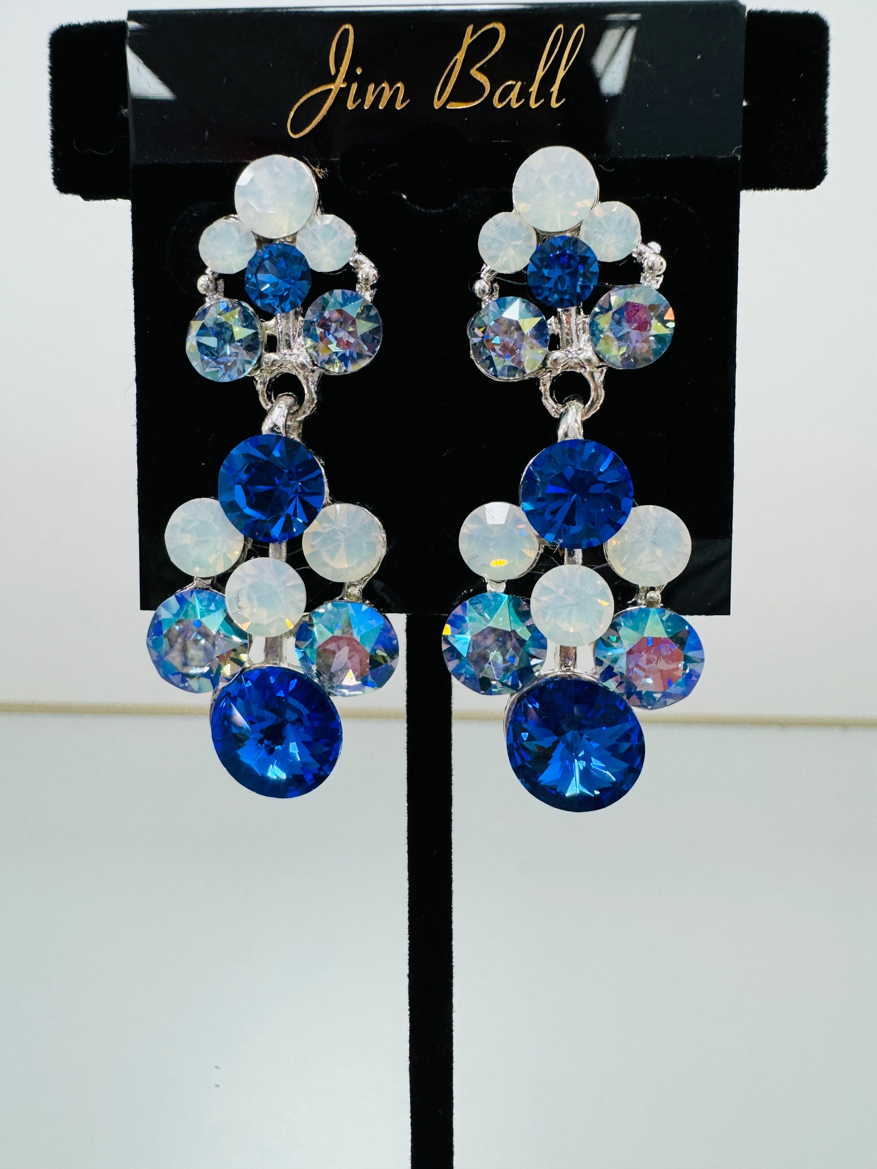 Jim Ball Earrings - Blue