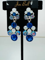 Jim Ball Earrings - Blue
