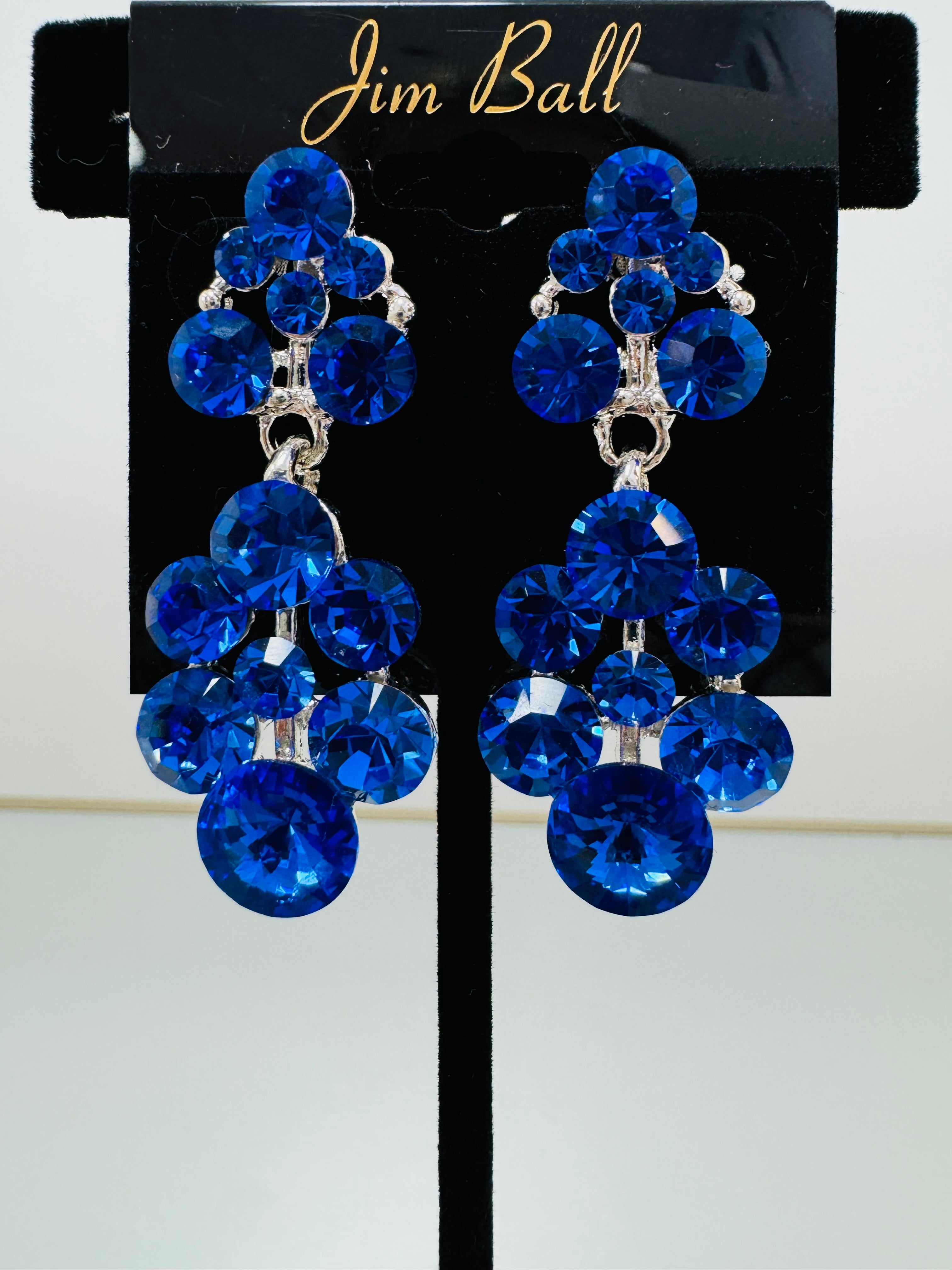 Jim Ball Earrings - Blue