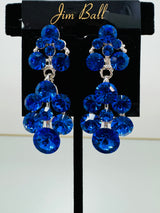 Jim Ball Earrings - Blue