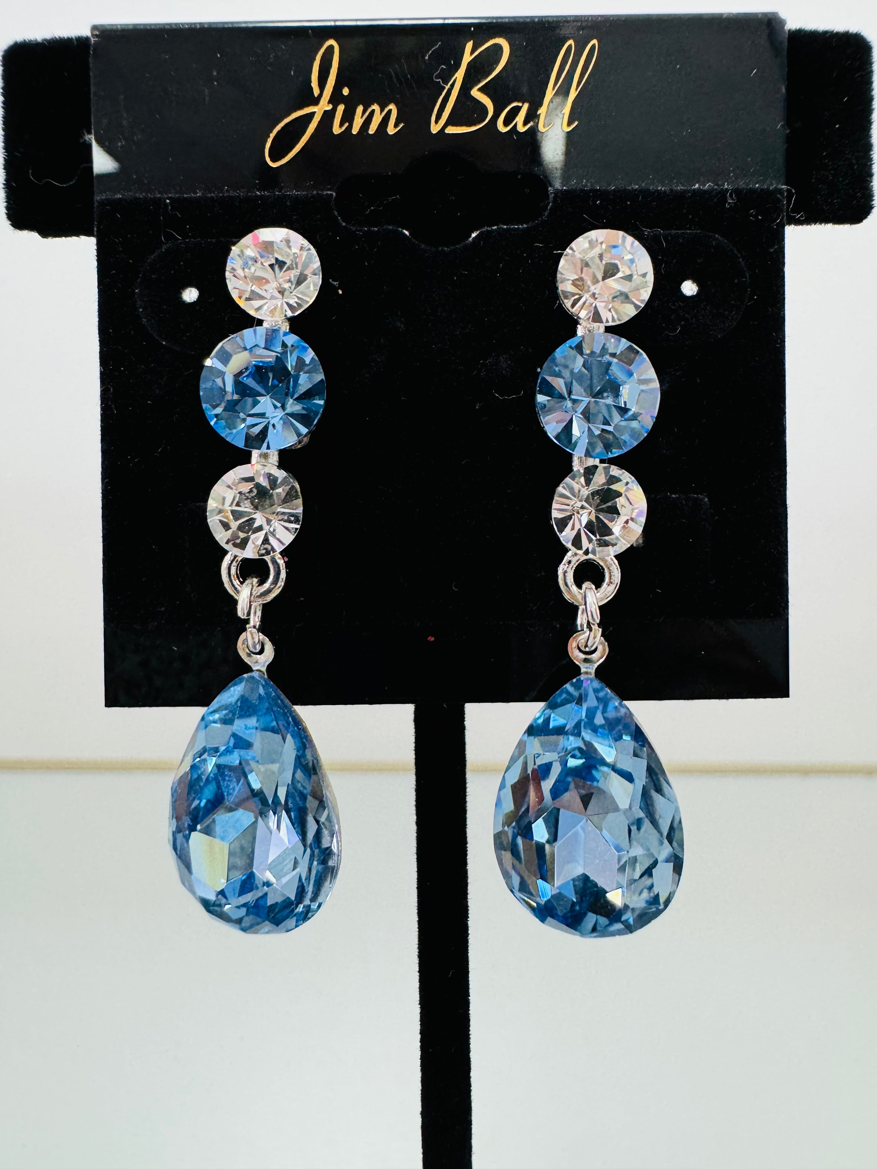 Jim Ball Earrings - Blue