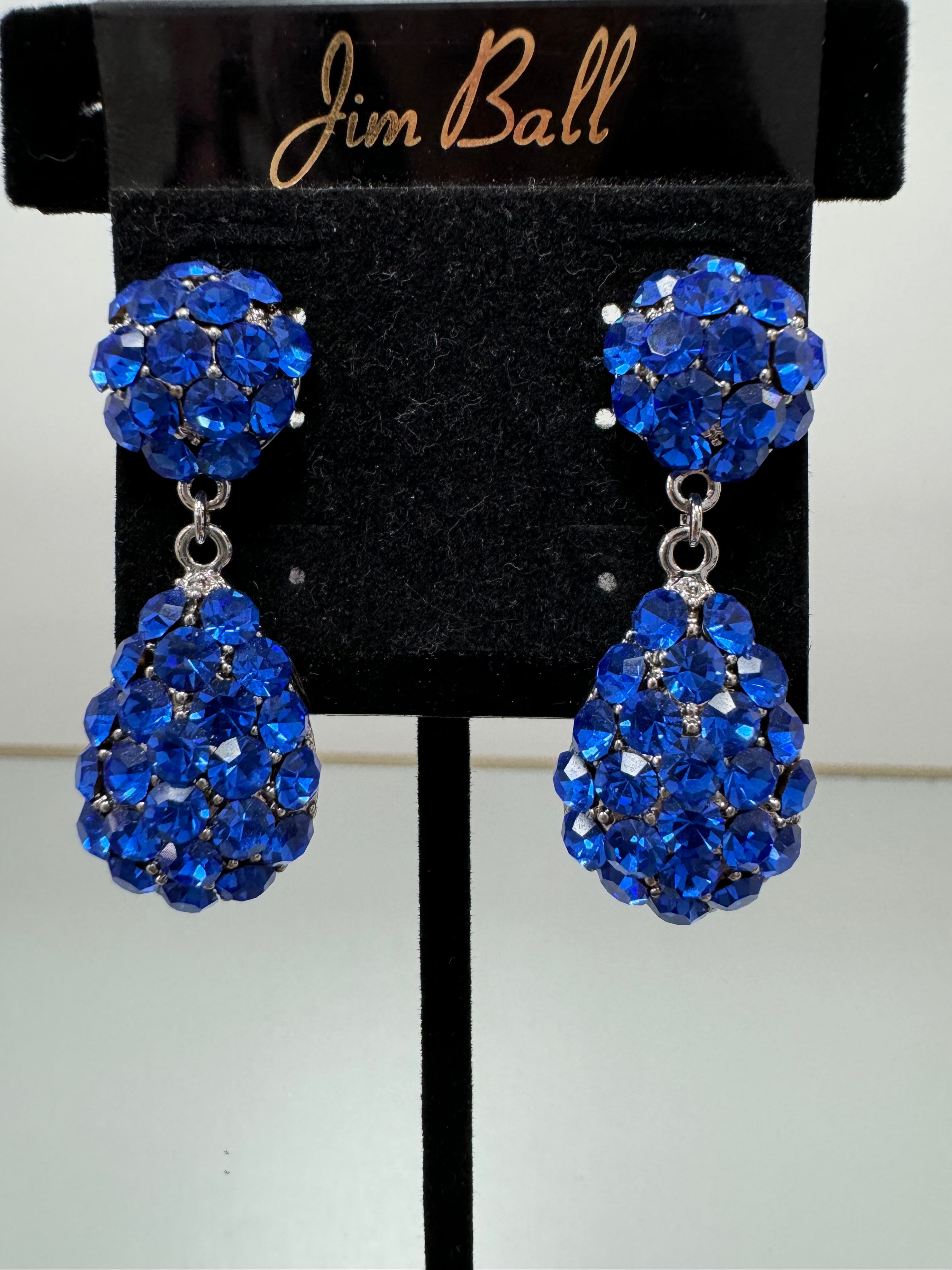 Jim Ball Earrings - Blue