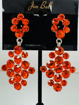 Jim Ball Earrings - Orange