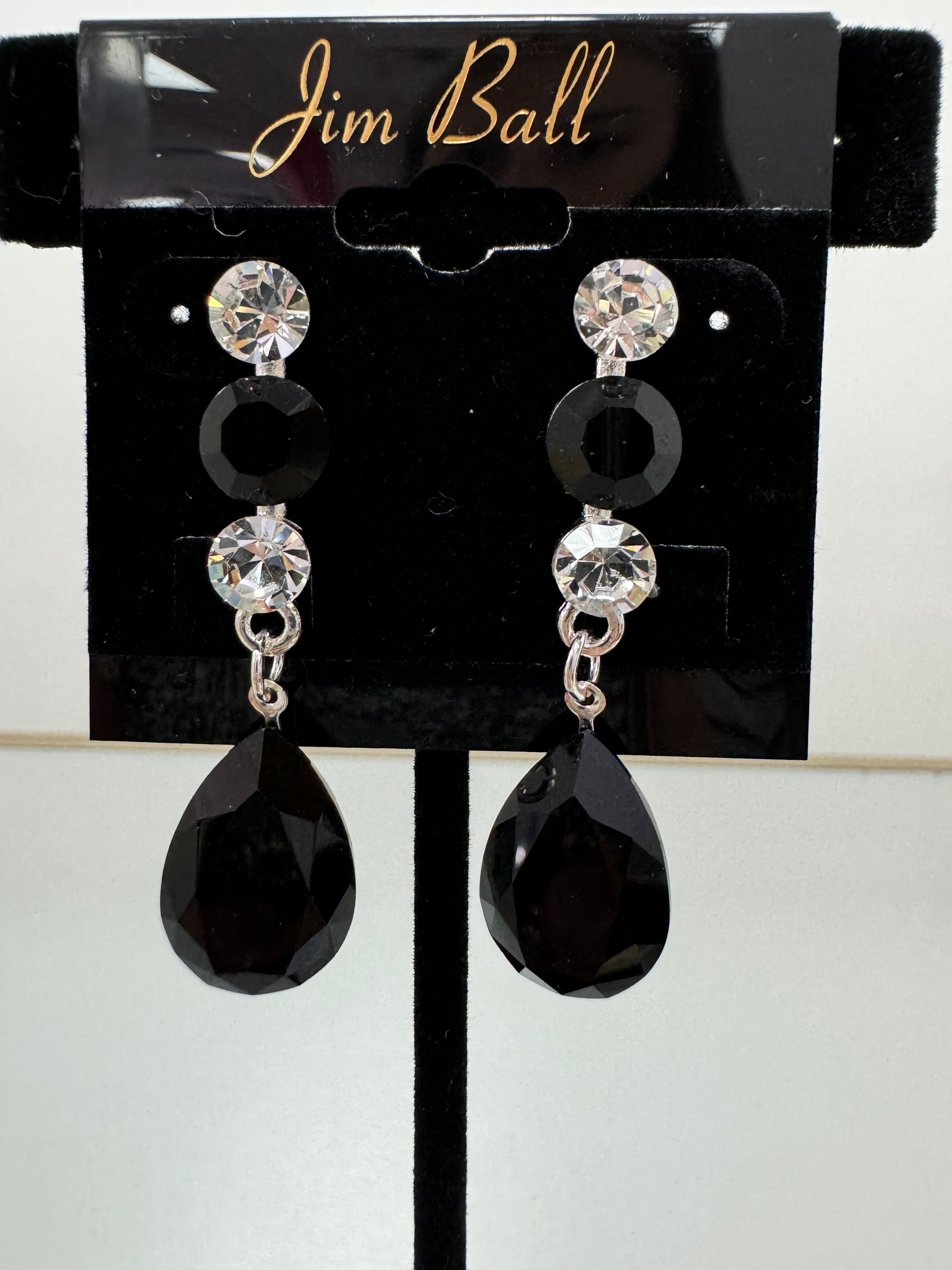Jim Ball Earrings - Black